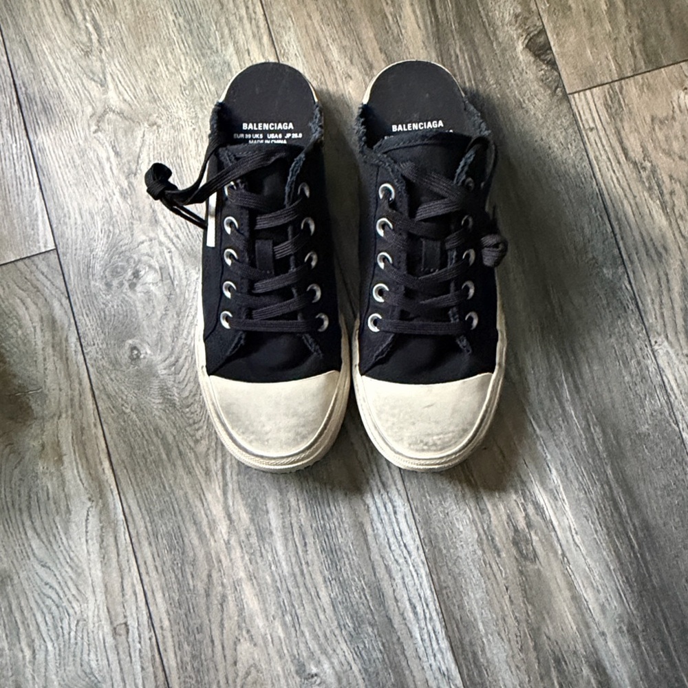 Balenciaga Black Paris Mule